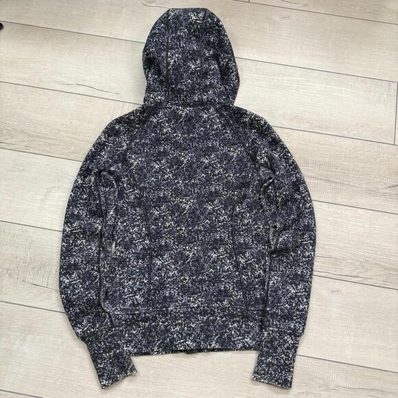 Lululemon Scuba Hoodie Full Zip Floral Print Size 4 Multicolor Rose Fleece Relax - Picture 2 of 8